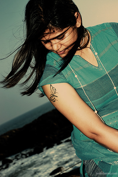 Outdoor portrait of female model Neeraja Bose