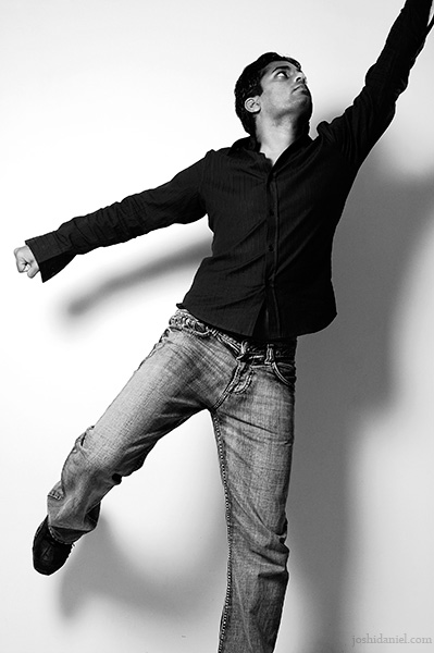 Fashion portrait of male model Kiran Mohan