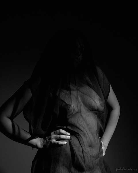 Female black and white fine art nude