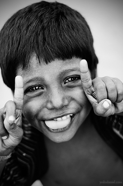 Playful young boy from Gateway of India, Mumbai
