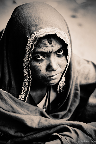 An intense look Portrait of a woman with an intense look frorm Bangalore, India