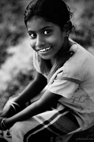 Infectious smile of a cute little girl from Vizhinjam, Trivandrum