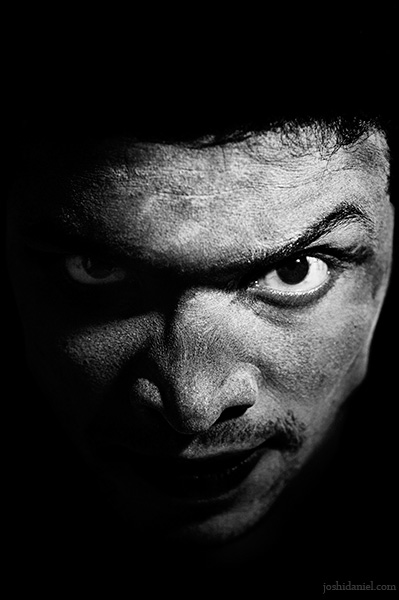 Eerie portrait of Ajesh Oommen