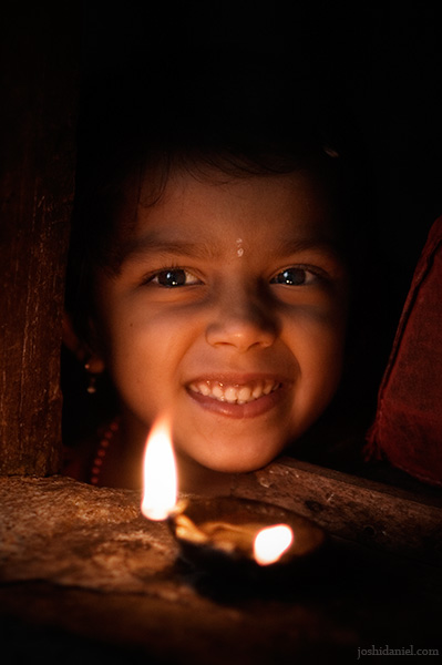 Smile of a cute little girl from Karnataka