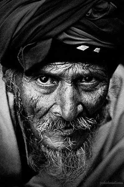 A fierce looking bearded man from Jaipur