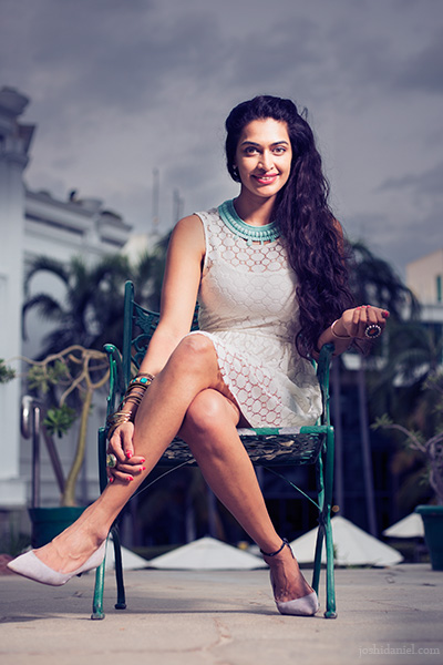 Portrait of Indian actress Salony Luthra