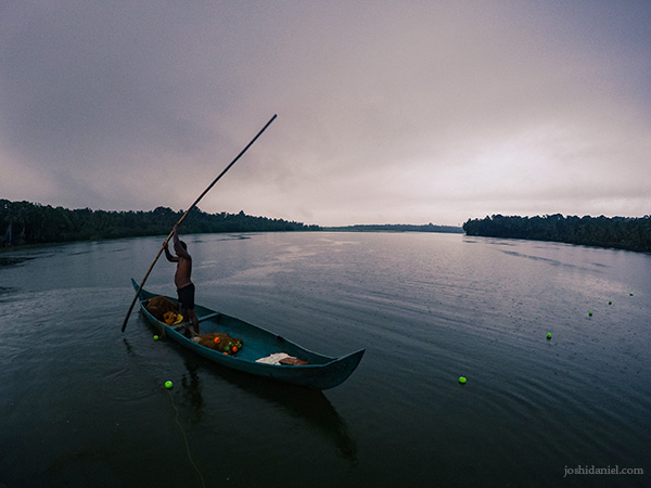 Monsoon fishing in Vellayani lake in Trivandrum, Kerala shot with a GoPro.