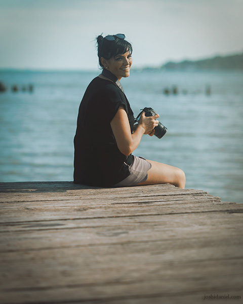 Portrait of Skye Gilkeson in Senggarang village in Bintan island, Indonesia