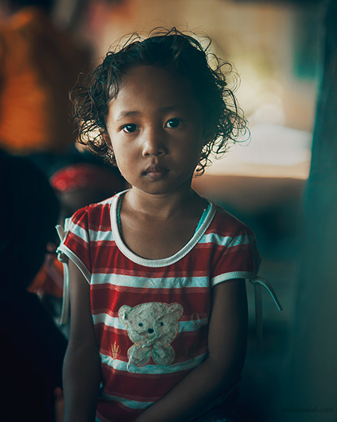 Portrait of a girl from Melo village, Flores, East Nusa Tenggara, Indonesia