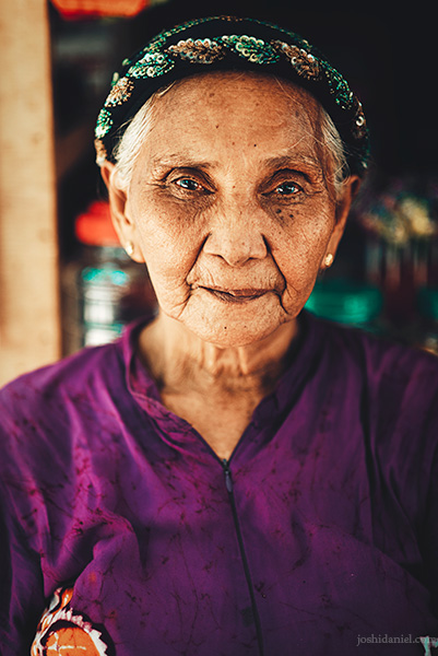 Portrait of a lady from Mesa Island, Flores, Indonesia