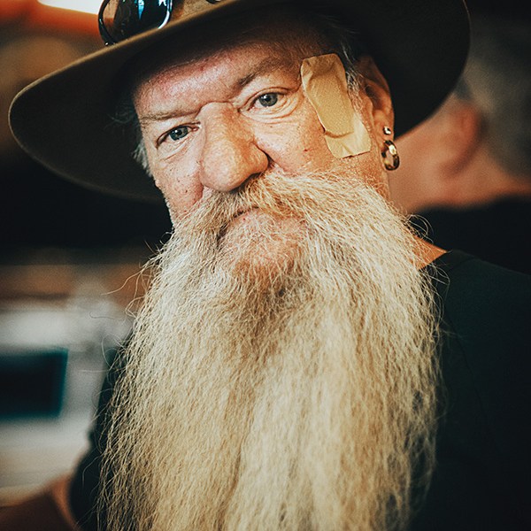 Portrait of a bearded man from Sydney, New South Wales, Australia