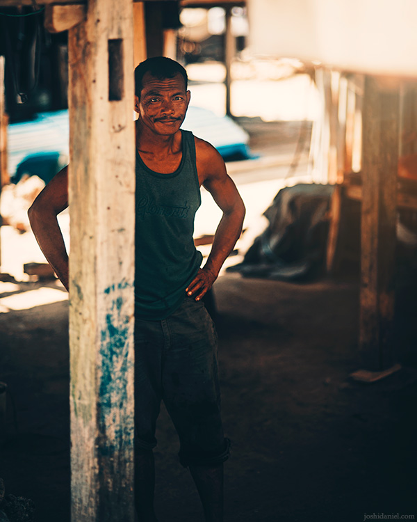Street portrait of a man from Mesa Island, Flores, Indonesia